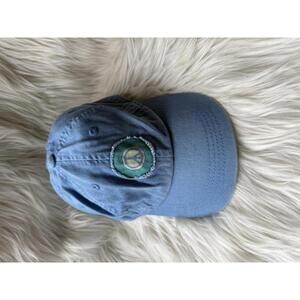 Life is Good Light Blue Baseball Cap with Peace Sign Patch